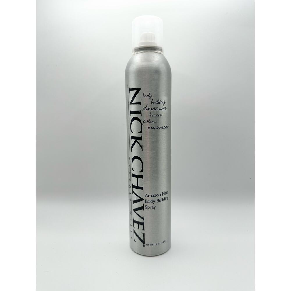Nick Chavez Silver Bottle Amazon Hair Body Building Styling Spray 10oz 60% Full